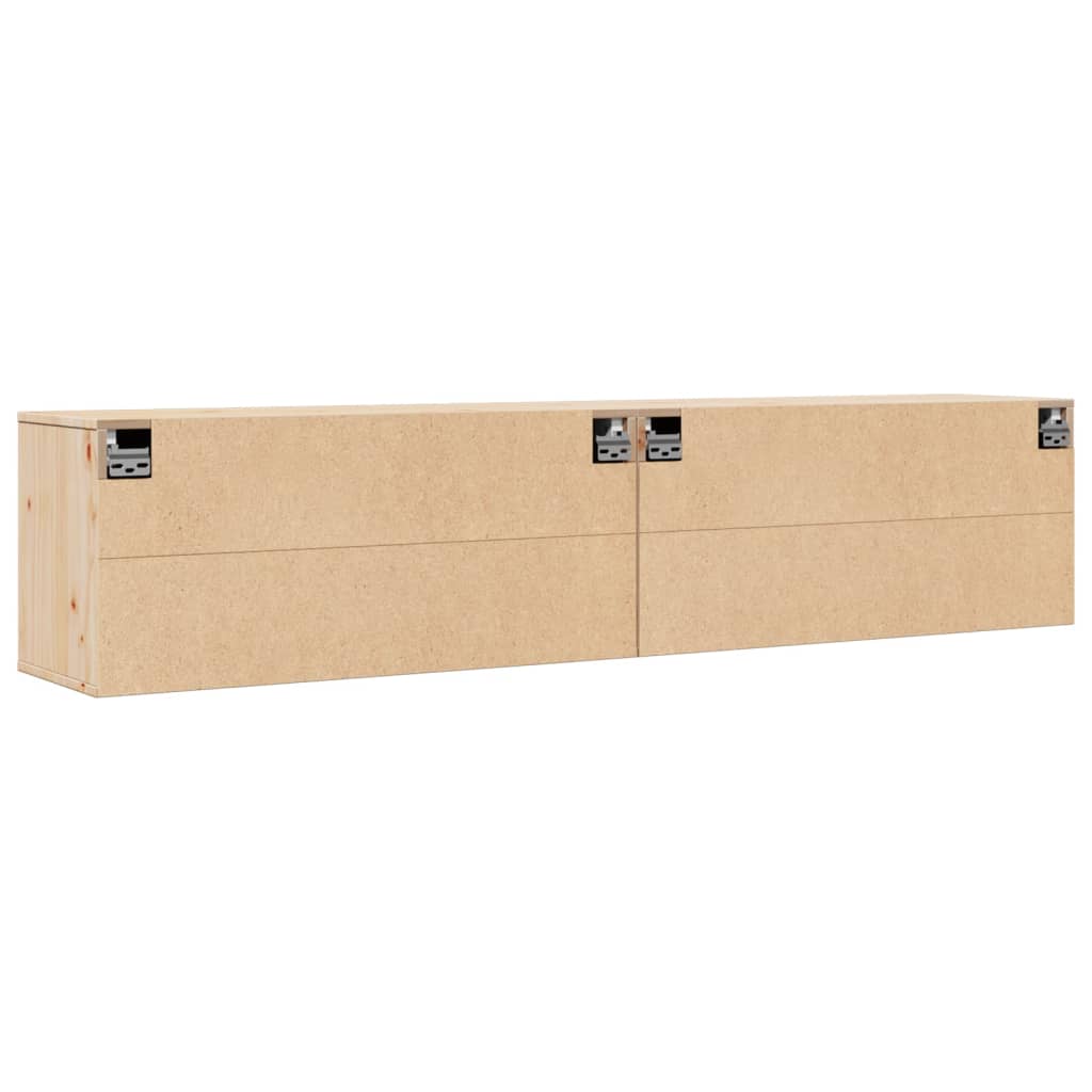 Armoires murales 2 pcs 80x30x35 cm Bois de pin massif - XIOS