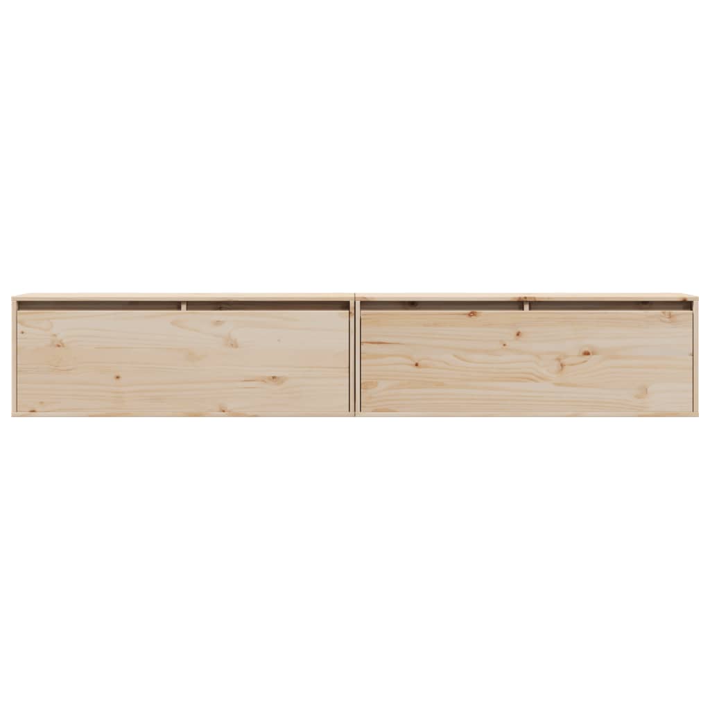 Armoires murales 2 pcs 100x30x35 cm Bois de pin massif - XIOS