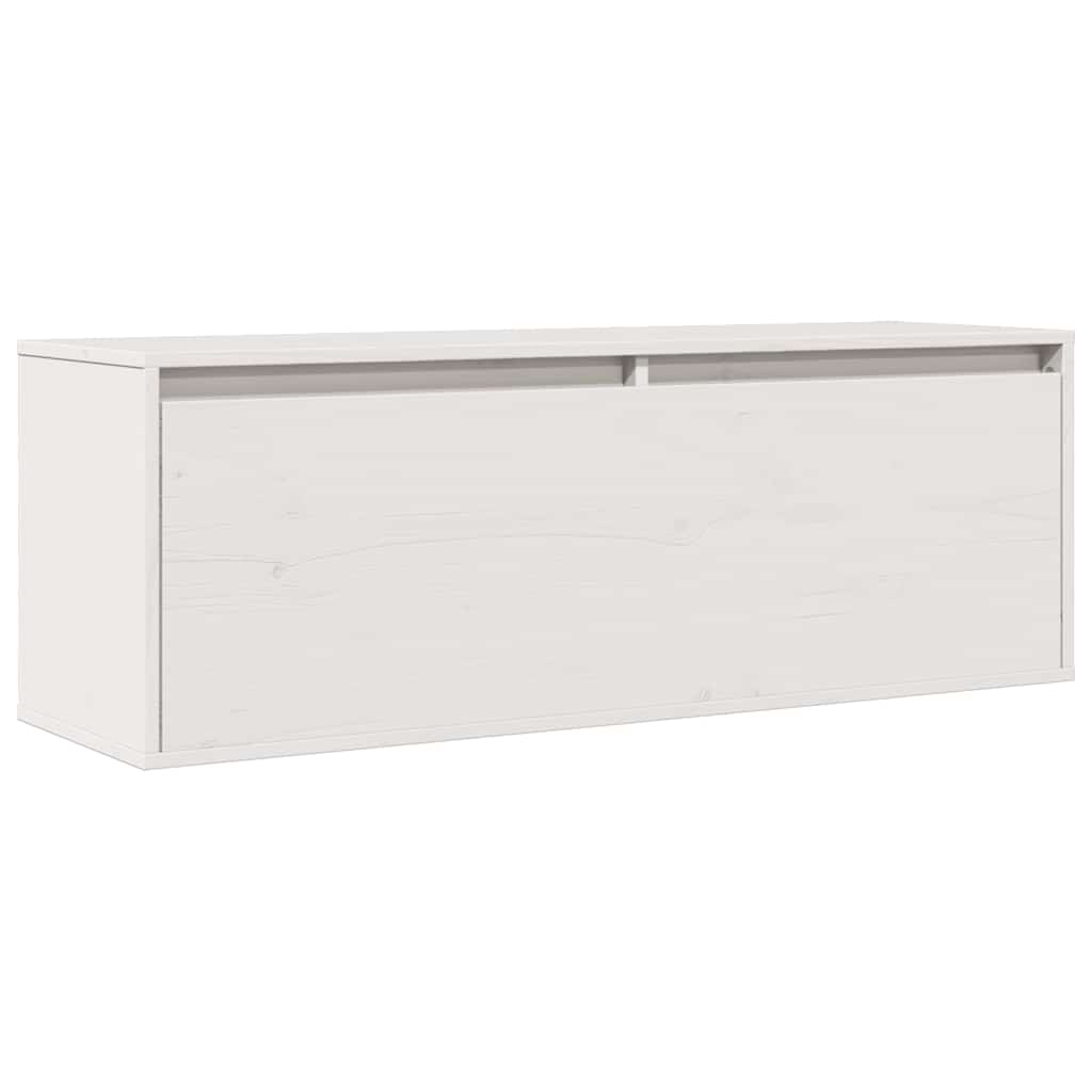 Armoire murale Blanc 100x30x35 cm Bois de pin massif - XIOS