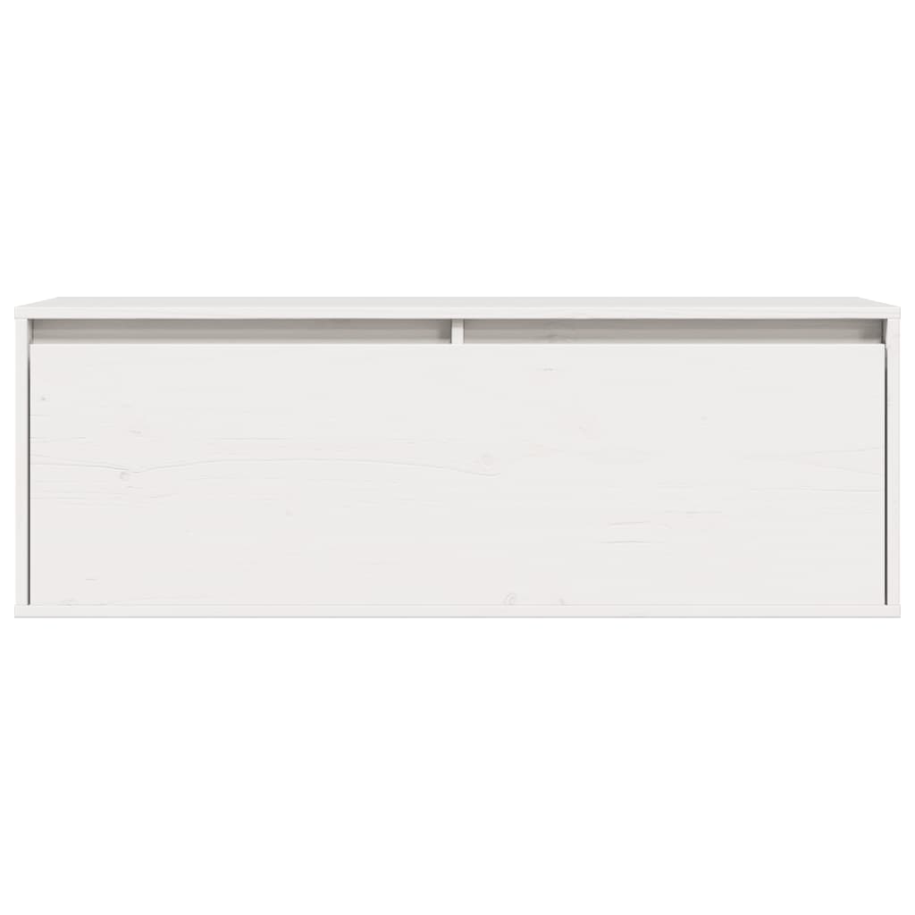 Armoire murale Blanc 100x30x35 cm Bois de pin massif - XIOS