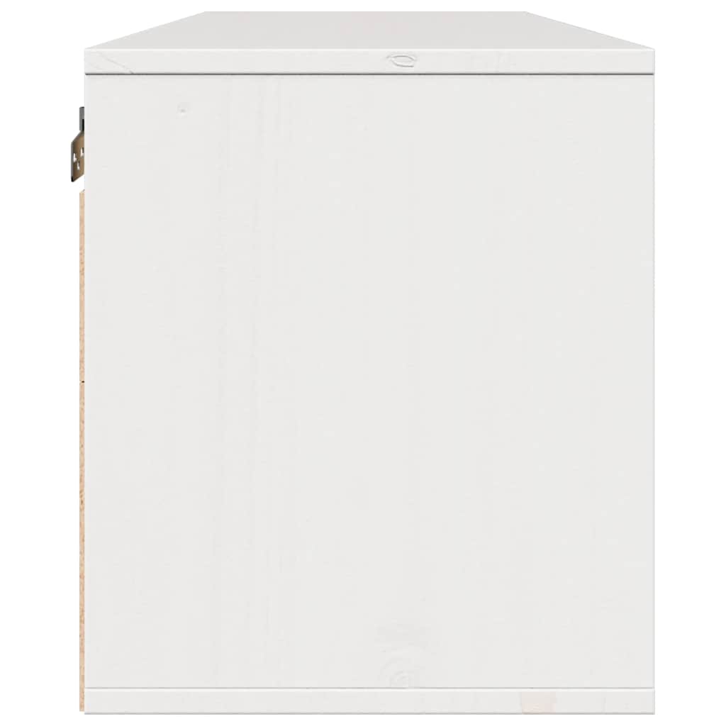 Armoire murale Blanc 100x30x35 cm Bois de pin massif - XIOS