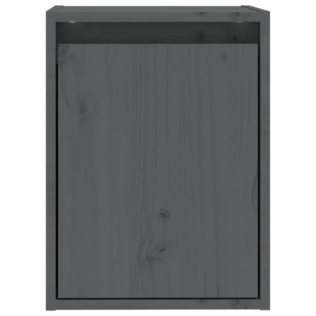 Armoires murales 2 pcs Gris 30x30x40 cm Bois de pin massif - XIOS
