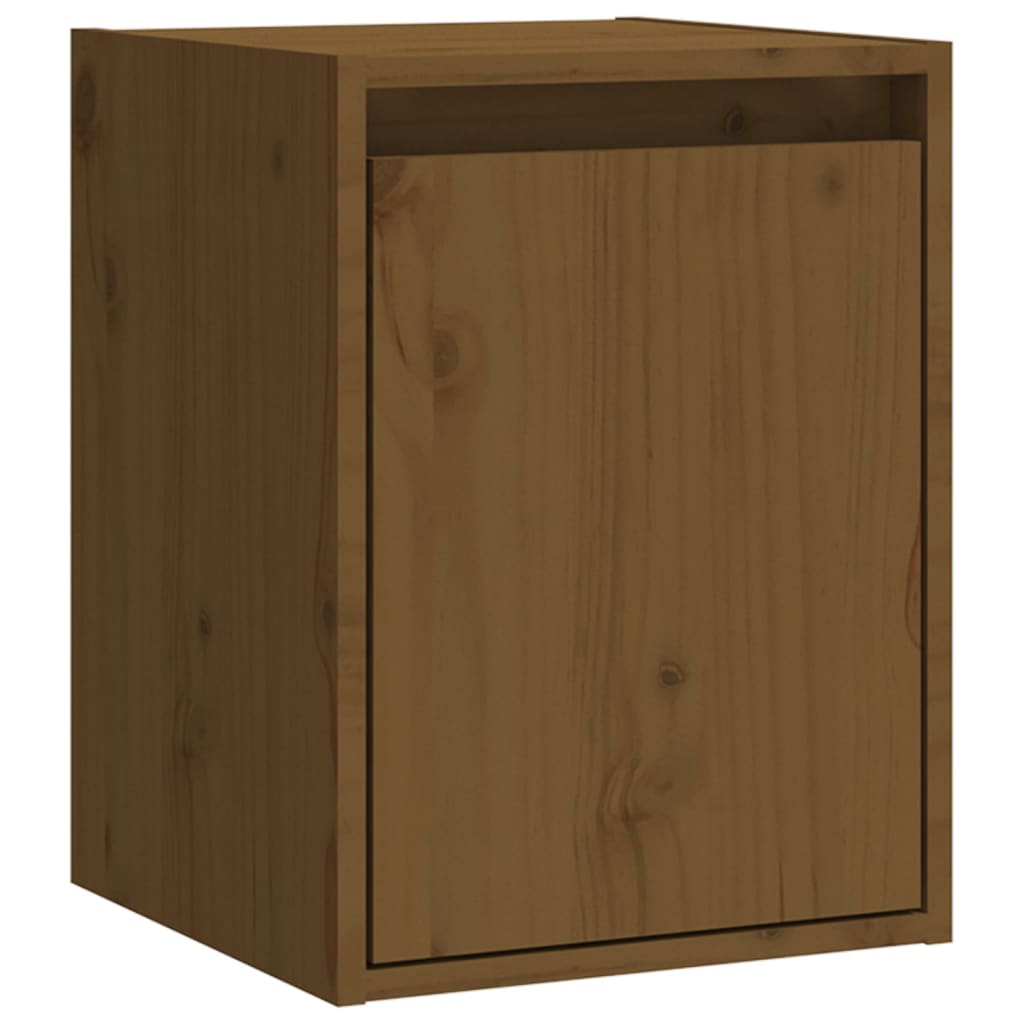 Armoire murale Marron miel 30x30x40 cm Bois de pin massif - XIOS