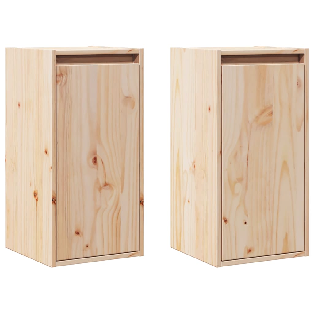 Armoires murales 2 pcs 30x30x60 cm Bois de pin massif - XIOS