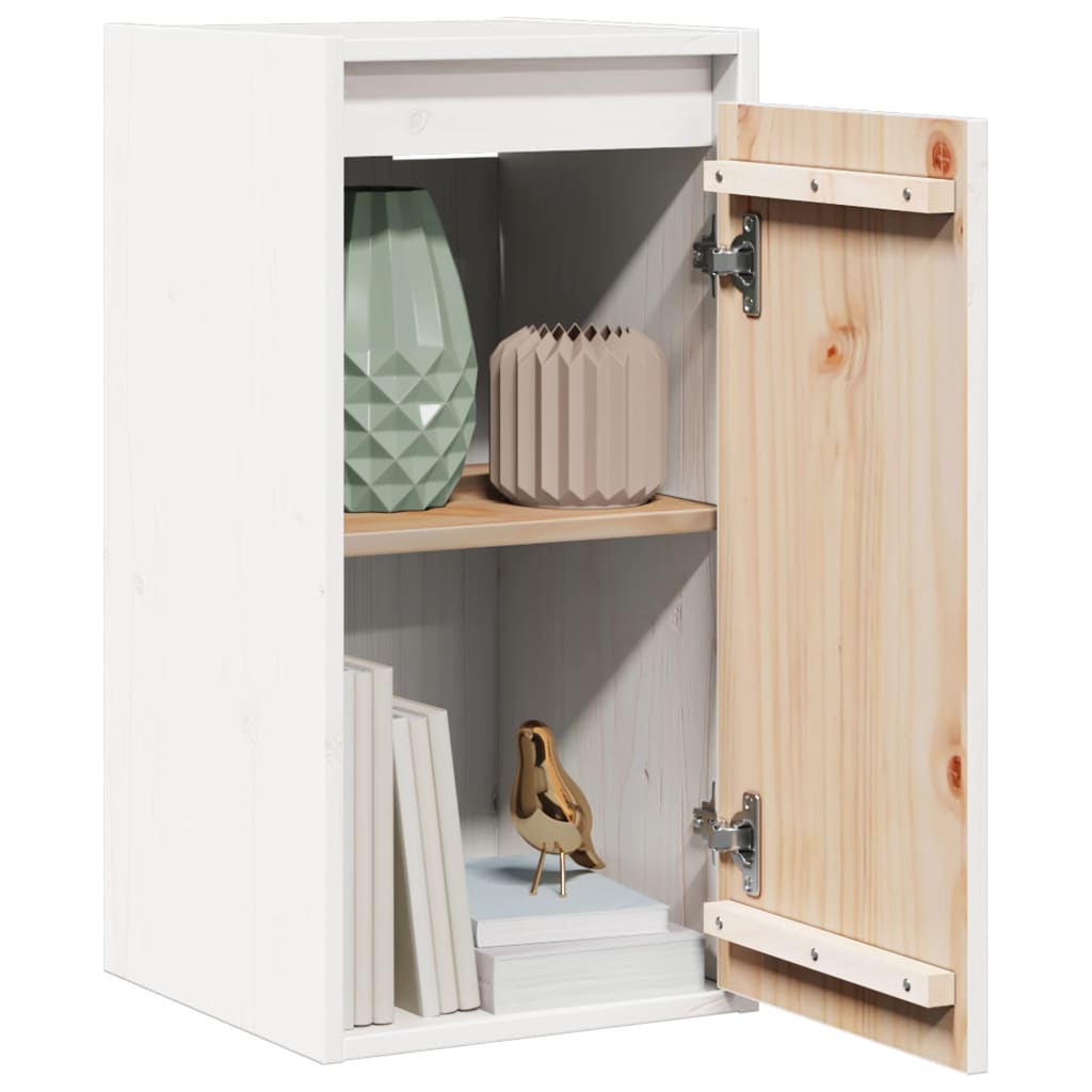 Armoire murale Blanc 30x30x60 cm Bois de pin massif - XIOS