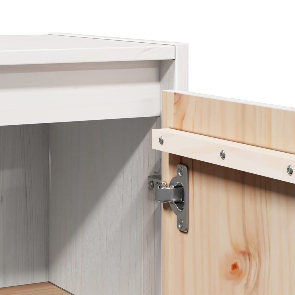 Armoire murale Blanc 30x30x60 cm Bois de pin massif - XIOS