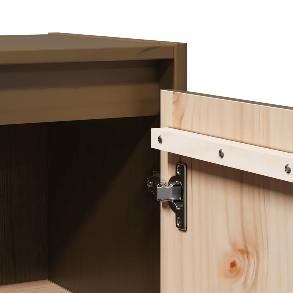Armoire murale Marron miel 30x30x60 cm Bois de pin massif - XIOS
