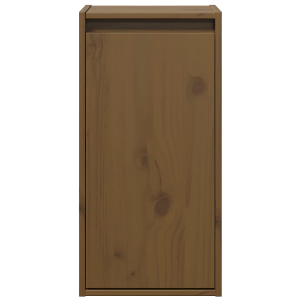 Armoires murales 2pcs Marron miel 30x30x60cm Bois de pin massif - XIOS