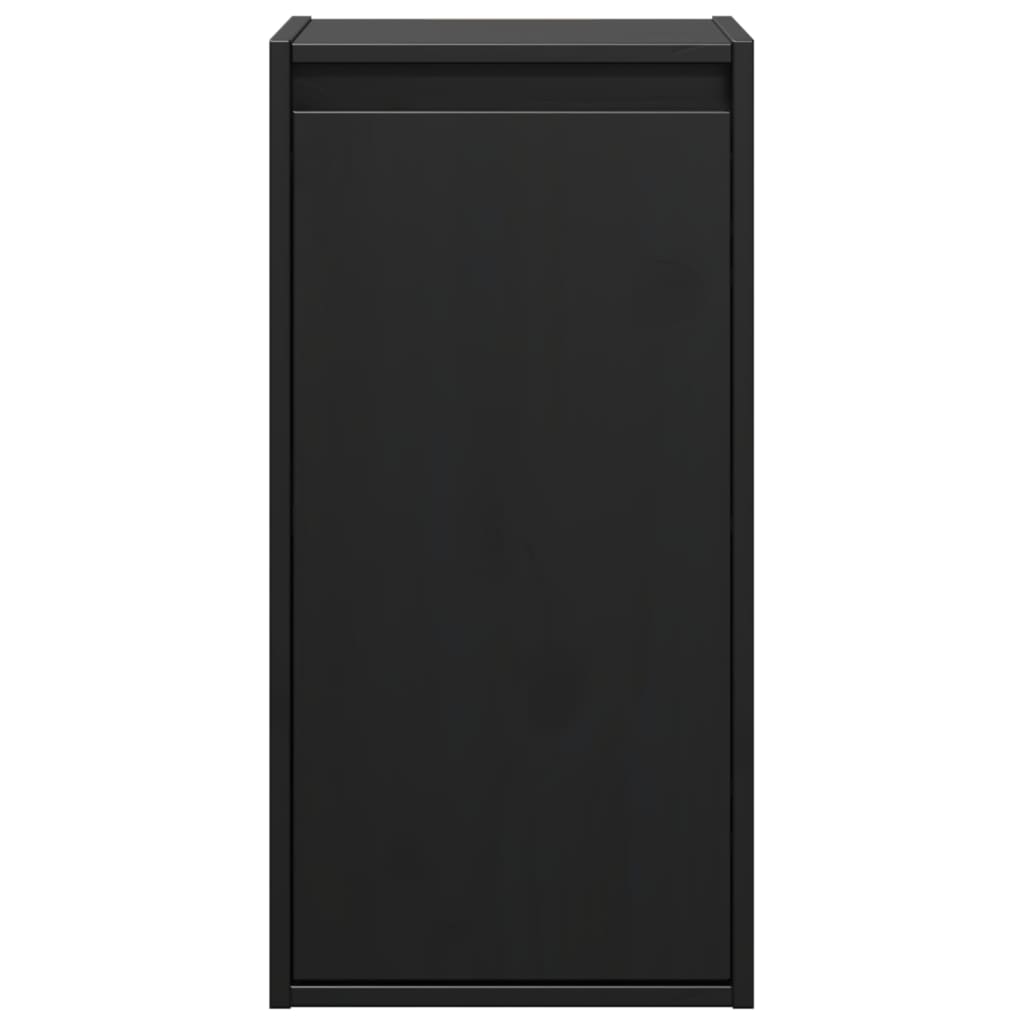 Armoires murales 2 pcs Noir 30x30x60 cm Bois de pin massif - XIOS