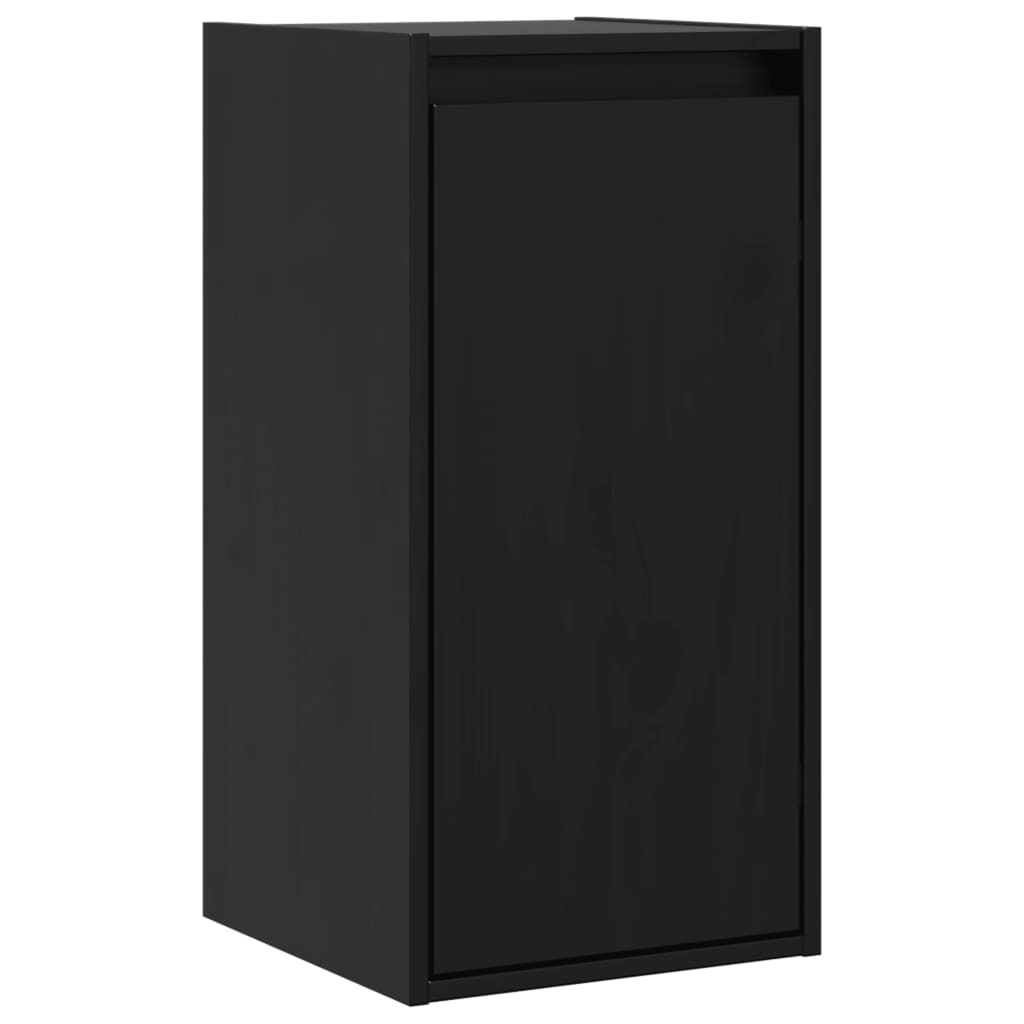 Armoires murales 2 pcs Noir 30x30x60 cm Bois de pin massif - XIOS