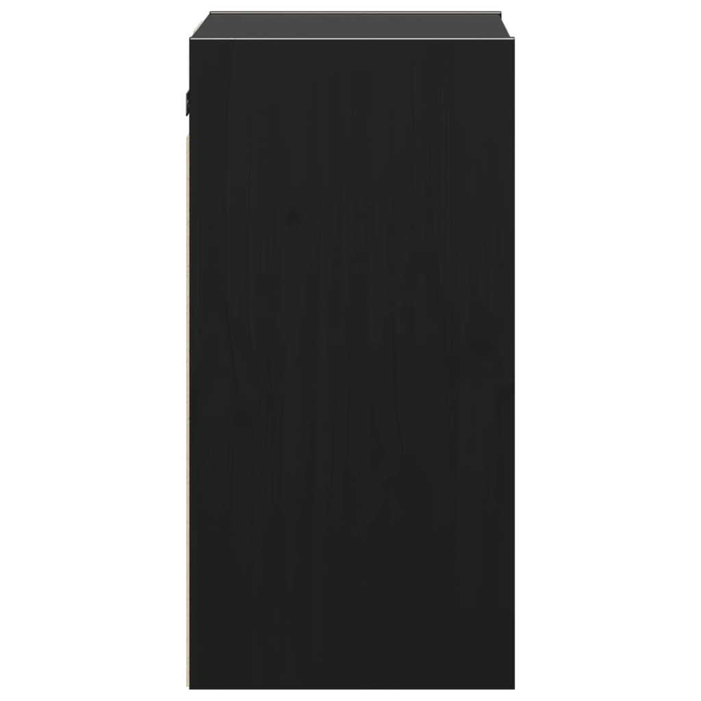 Armoires murales 2 pcs Noir 30x30x60 cm Bois de pin massif - XIOS