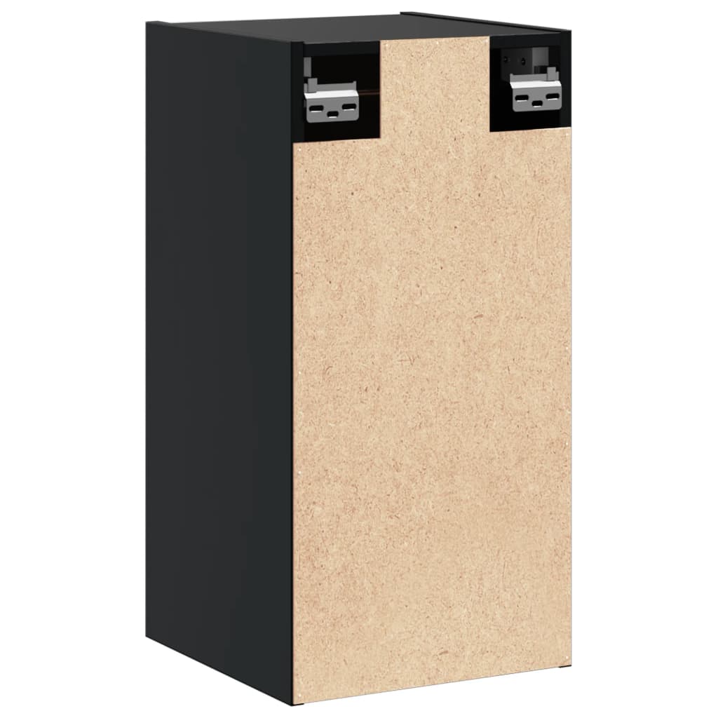 Armoires murales 2 pcs Noir 30x30x60 cm Bois de pin massif - XIOS