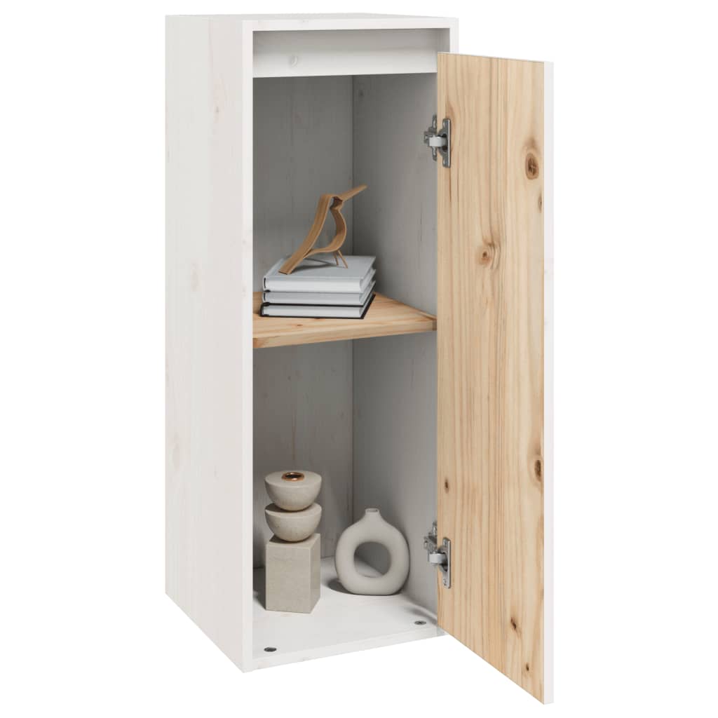 Armoire murale Blanc 30x30x80 cm Bois de pin massif - XIOS