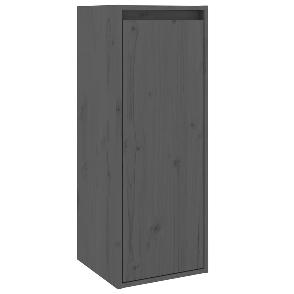 Armoire murale Gris 30x30x80 cm Bois de pin massif - XIOS