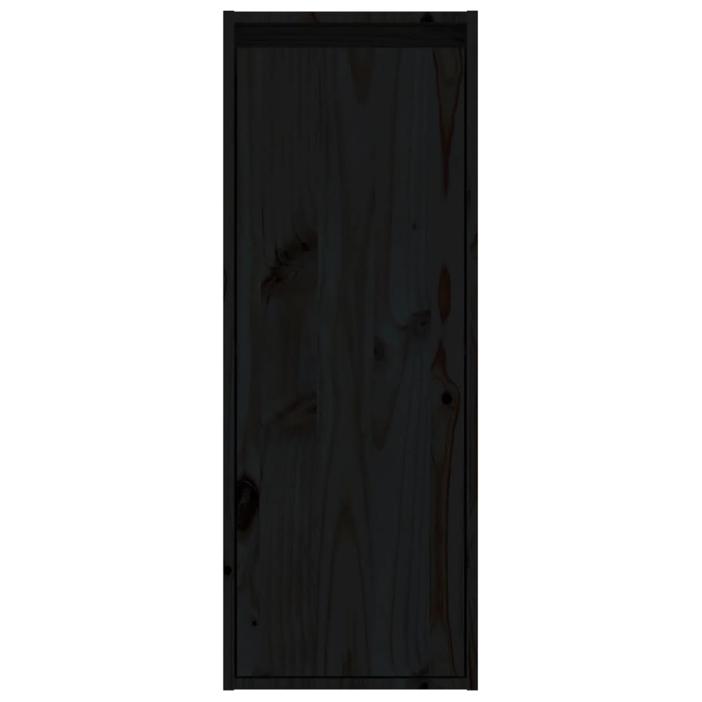 Armoires murales 2 pcs Noir 30x30x80 cm Bois de pin massif - XIOS