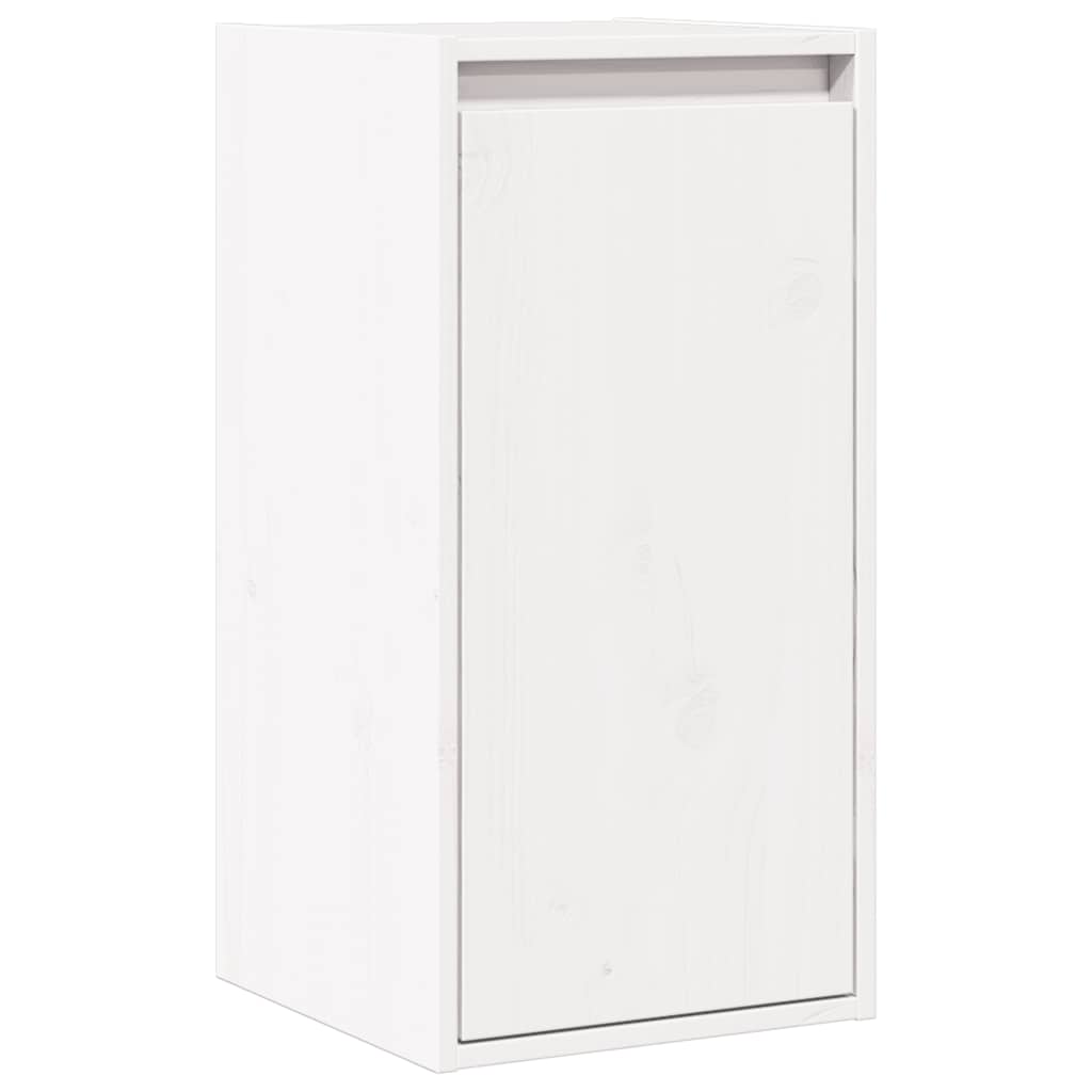 Armoire murale Blanc 30x30x100 cm Bois de pin massif - XIOS