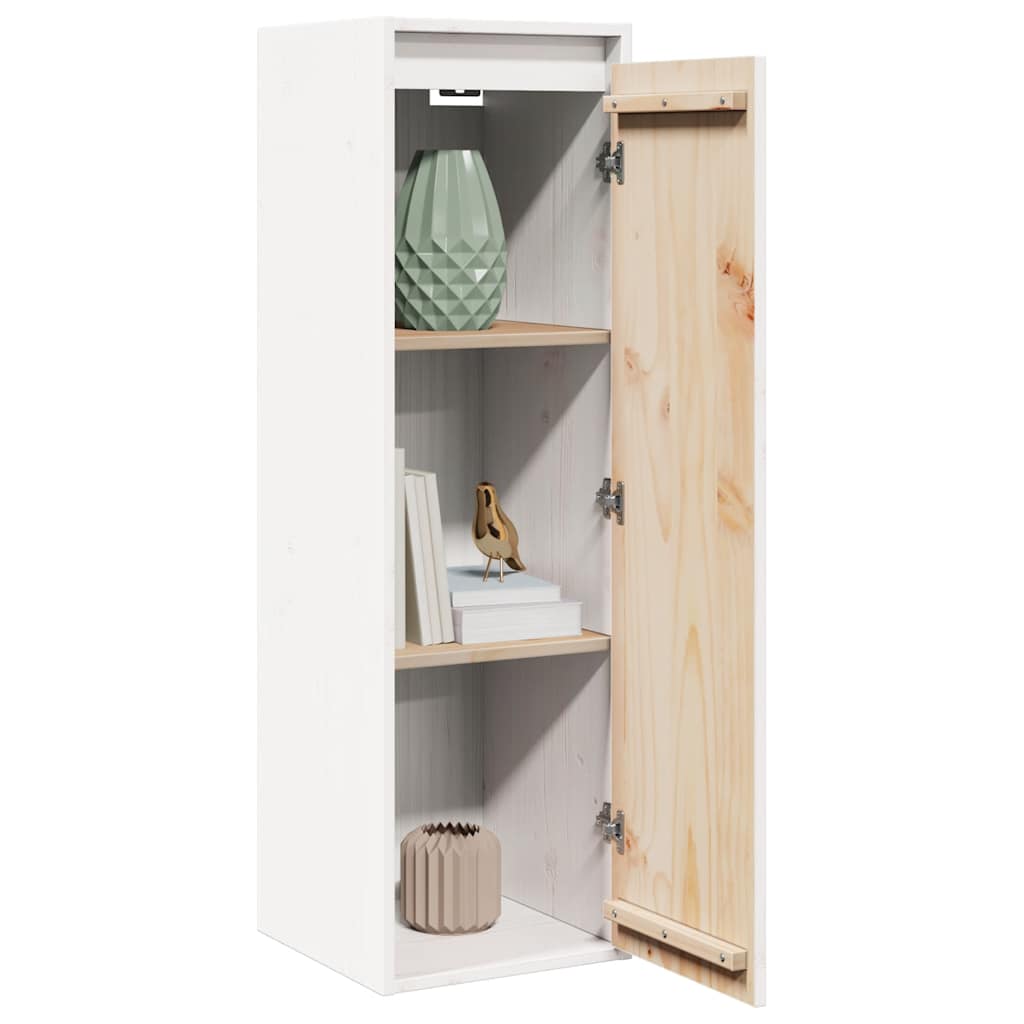 Armoire murale Blanc 30x30x100 cm Bois de pin massif - XIOS