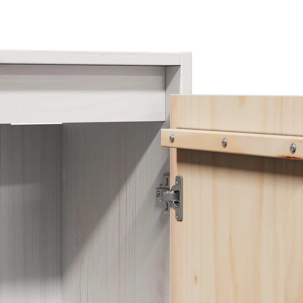 Armoires murales 2 pcs Blanc 30x30x100 cm Bois de pin massif - XIOS