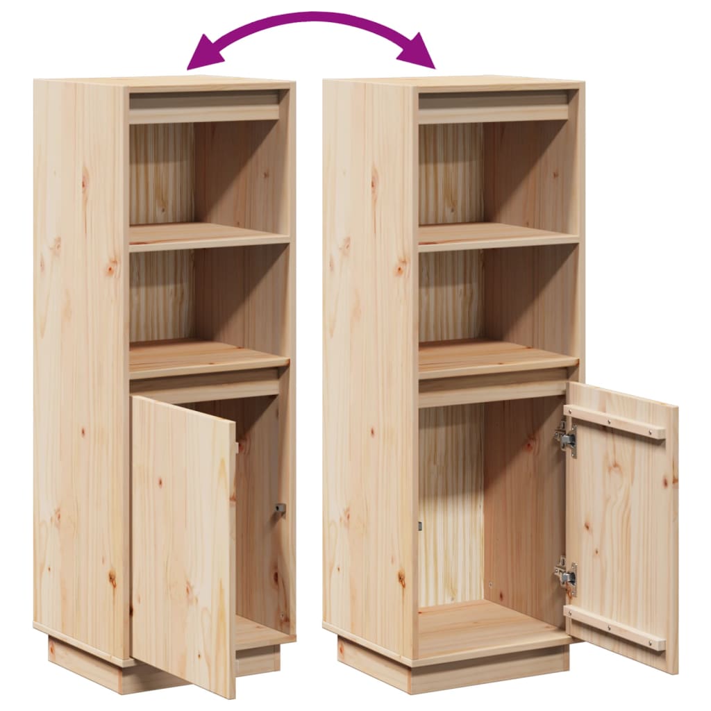 Buffet haut 37x34x110 cm Bois massif de pin - XIOS
