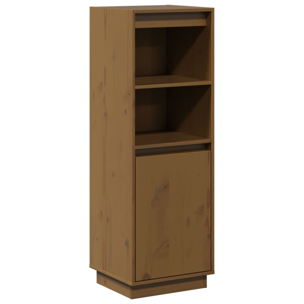 Buffet haut Marron miel 37x34x110 cm Bois massif de pin - XIOS