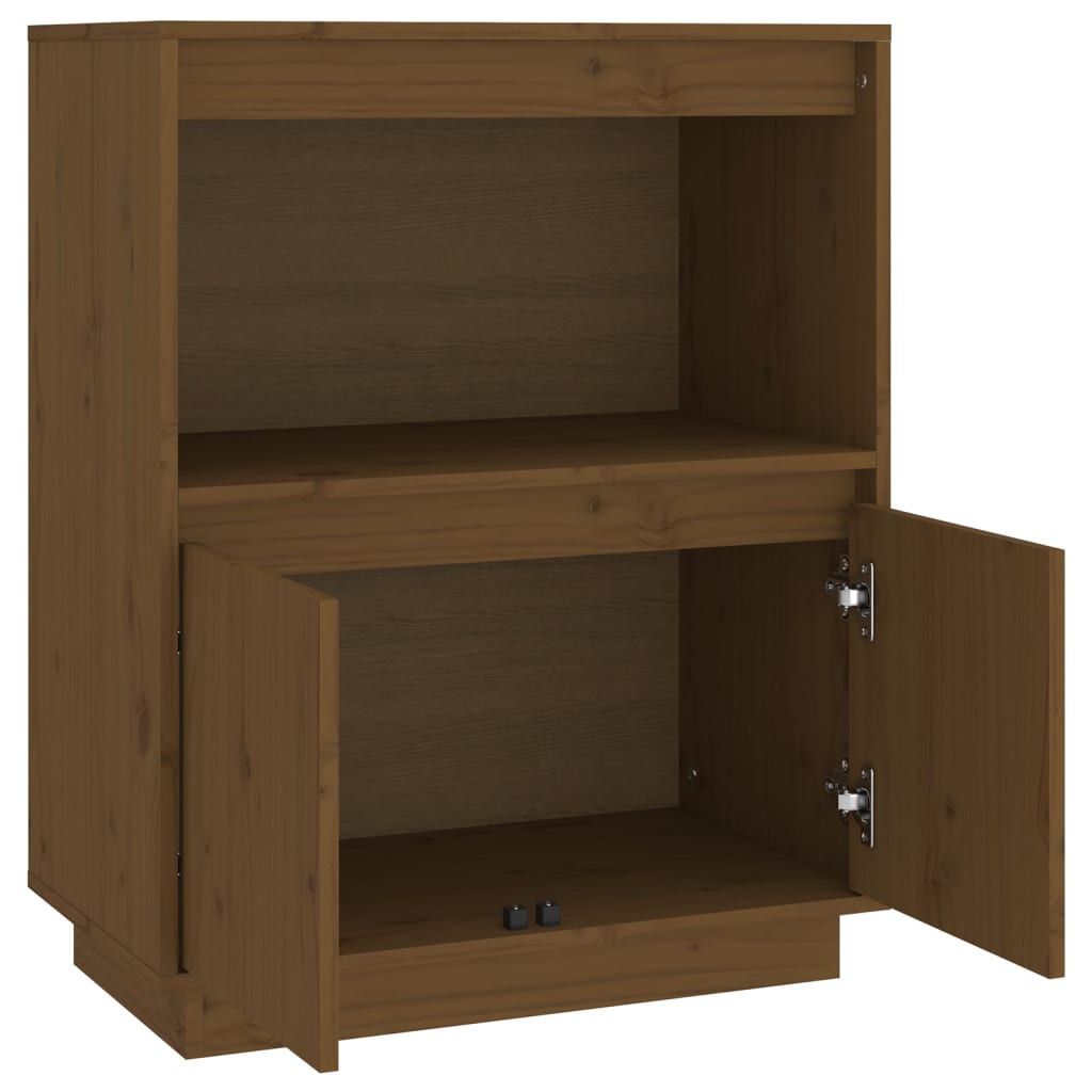 Buffet Marron miel 60x34x75 cm Bois massif de pin - XIOS