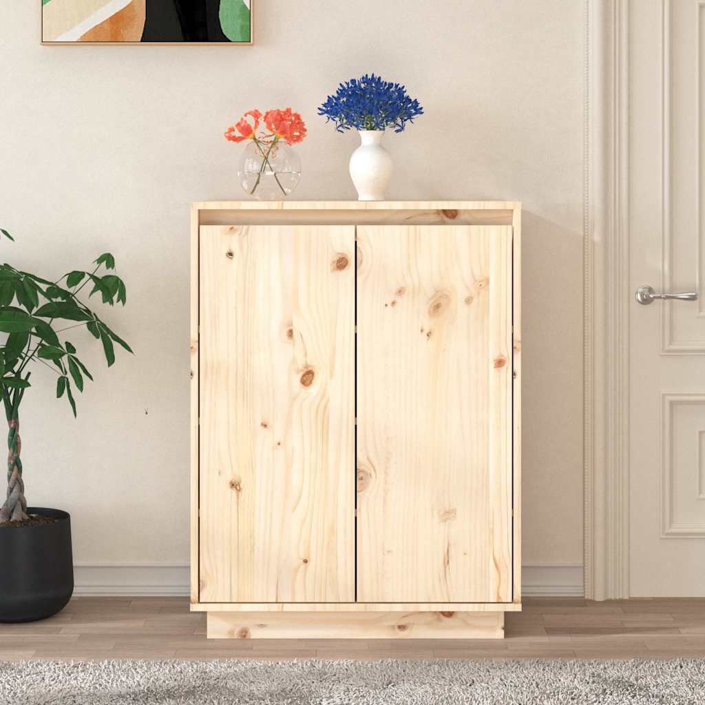 Armoire à chaussures 60x35x80 cm Bois de pin massif - XIOS