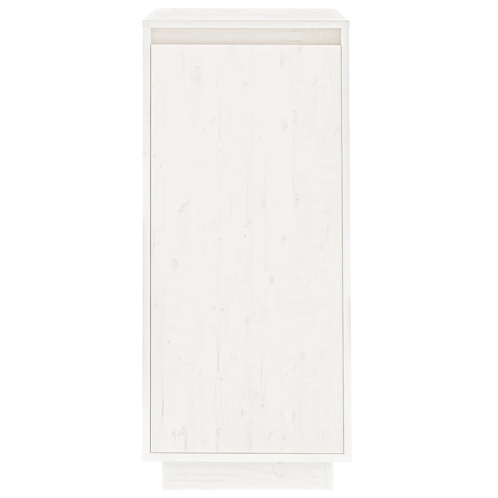 Armoire à chaussures Blanc 35x35x80 cm Bois de pin massif - XIOS