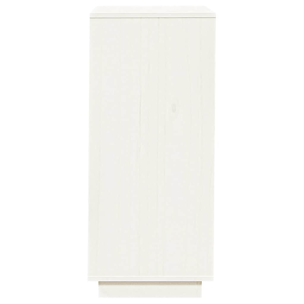 Armoire à chaussures Blanc 35x35x80 cm Bois de pin massif - XIOS