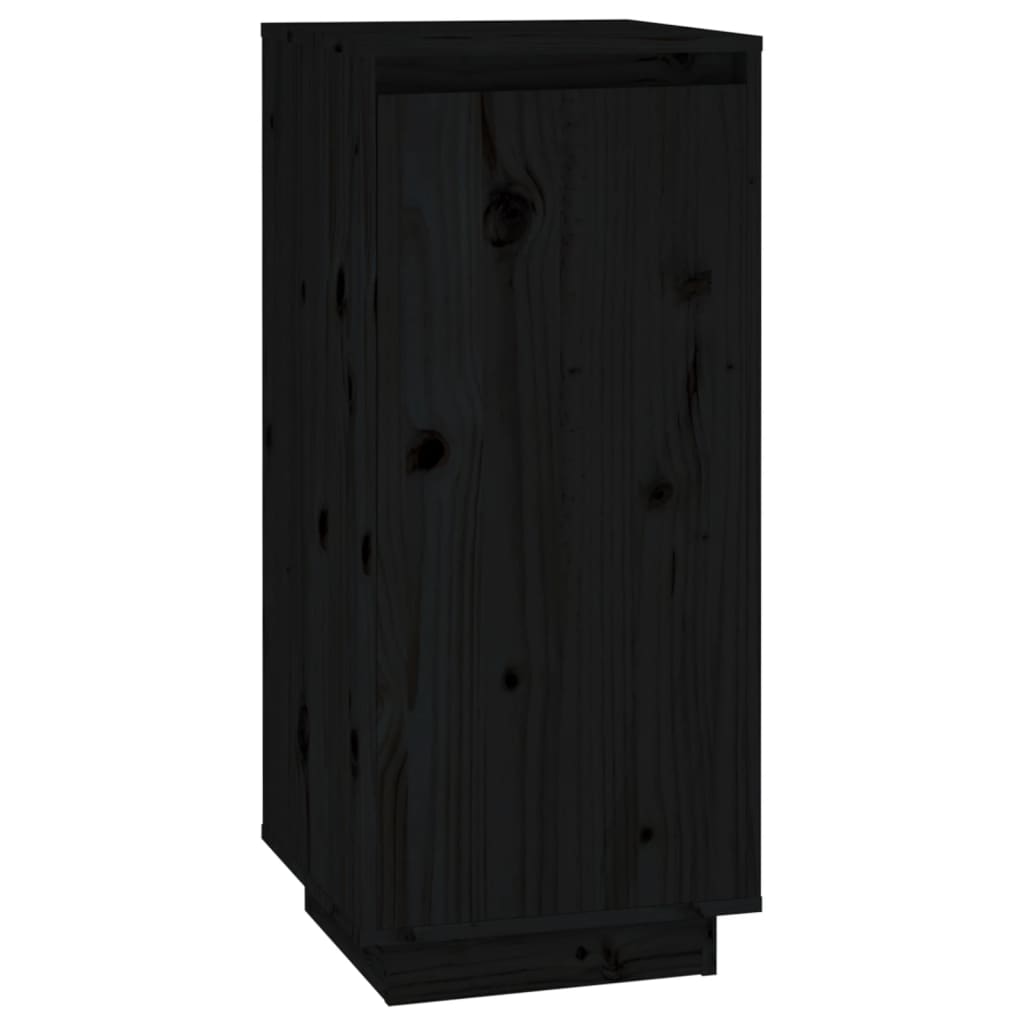 Armoire à chaussures Noir 35x35x80 cm Bois de pin massif - XIOS