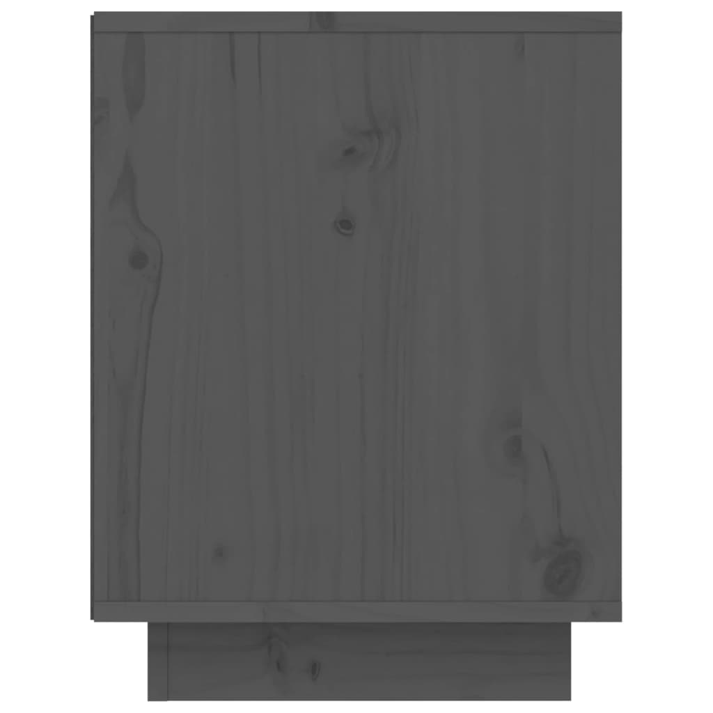 Armoire à chaussures Gris 60x34x45 cm Bois de pin massif - XIOS