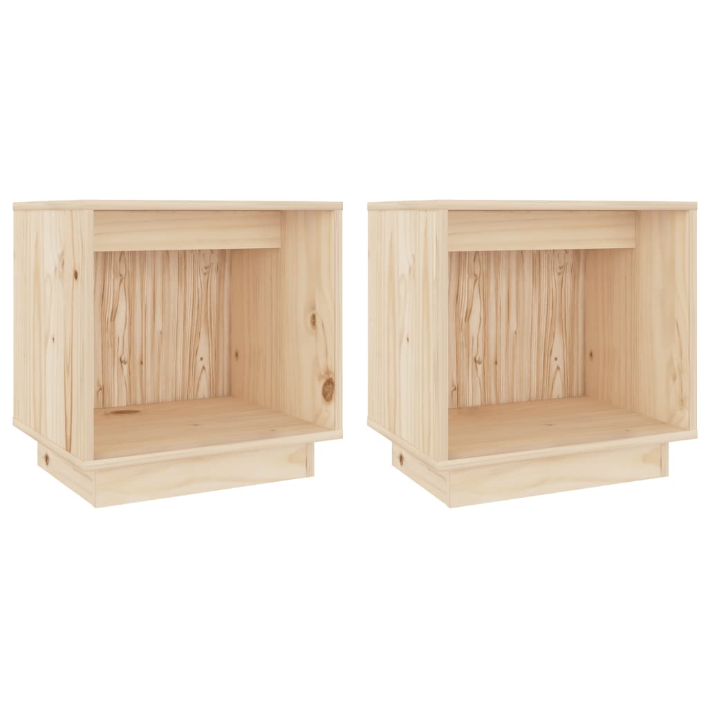 Tables de chevet 2 pcs 40x30x40 cm Bois de pin solide - XIOS