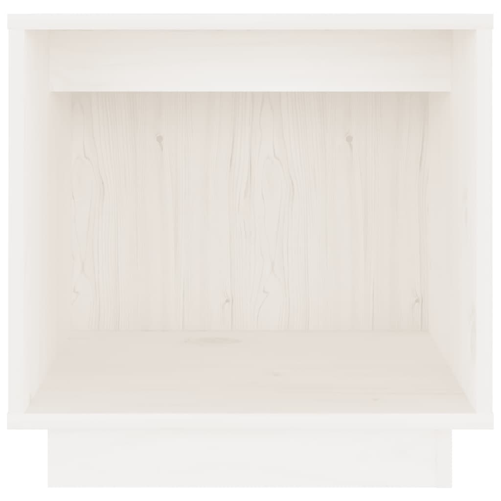 Tables de chevet 2 pcs Blanc 40x30x40 cm Bois de pin solide - XIOS