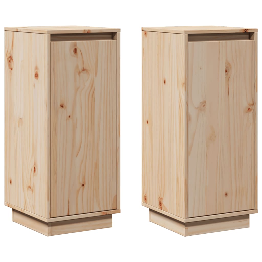 Buffets 2 pcs 31,5x34x75 cm Bois massif de pin - XIOS
