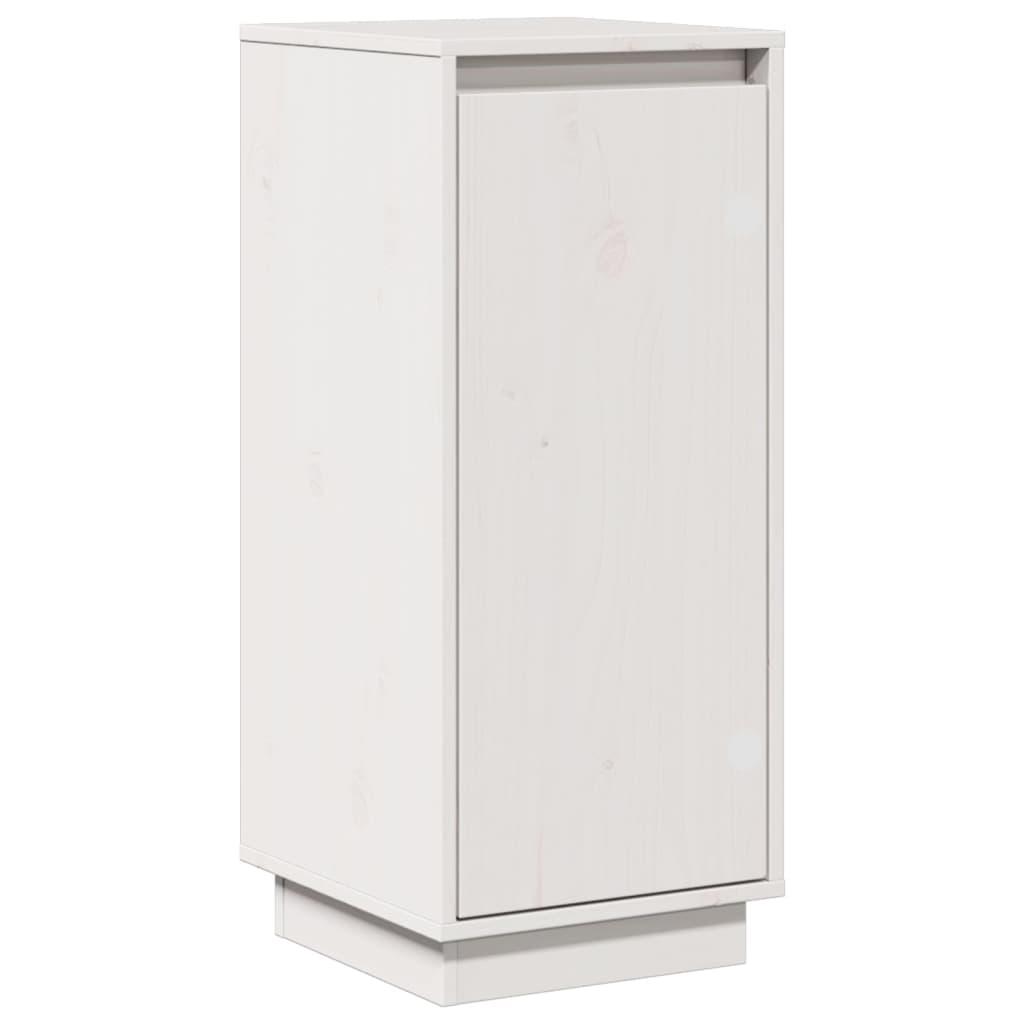 Buffet Blanc 31,5x34x75 cm Bois massif de pin - XIOS