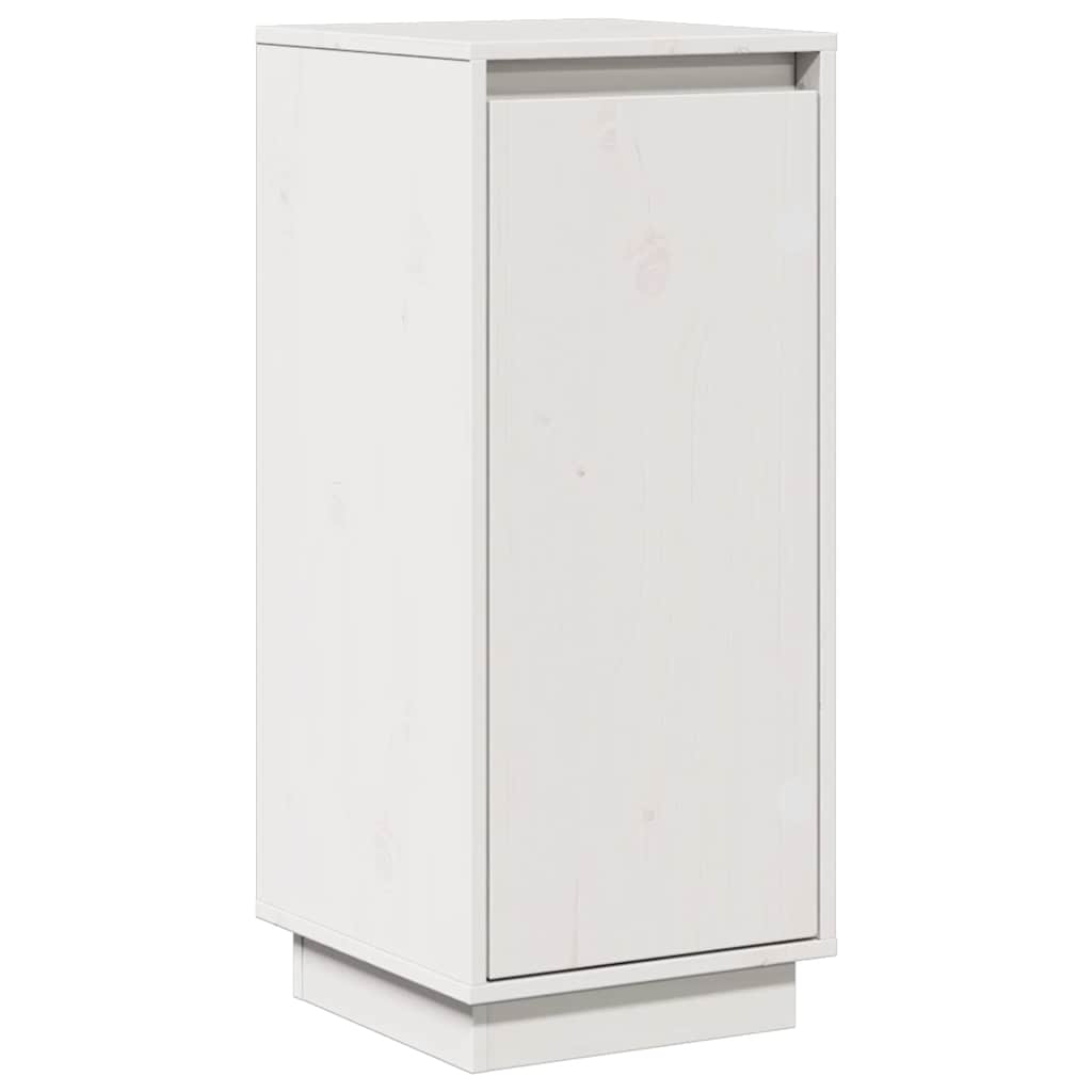 Buffet Blanc 31,5x34x75 cm Bois massif de pin - XIOS