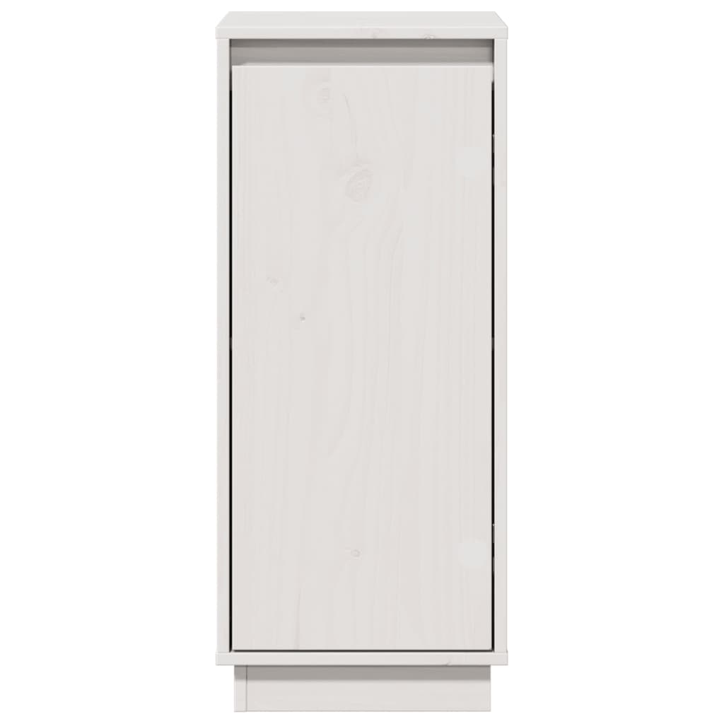 Buffet Blanc 31,5x34x75 cm Bois massif de pin - XIOS