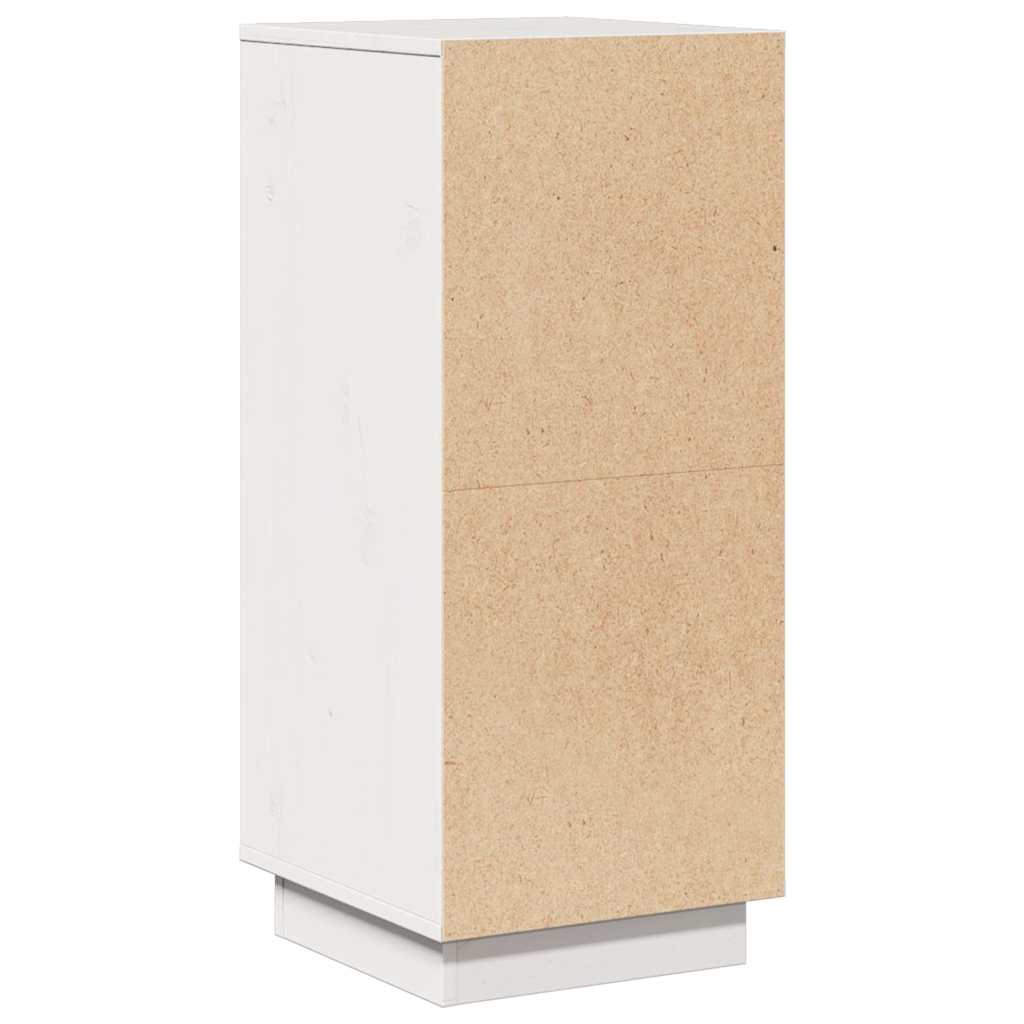 Buffet Blanc 31,5x34x75 cm Bois massif de pin - XIOS