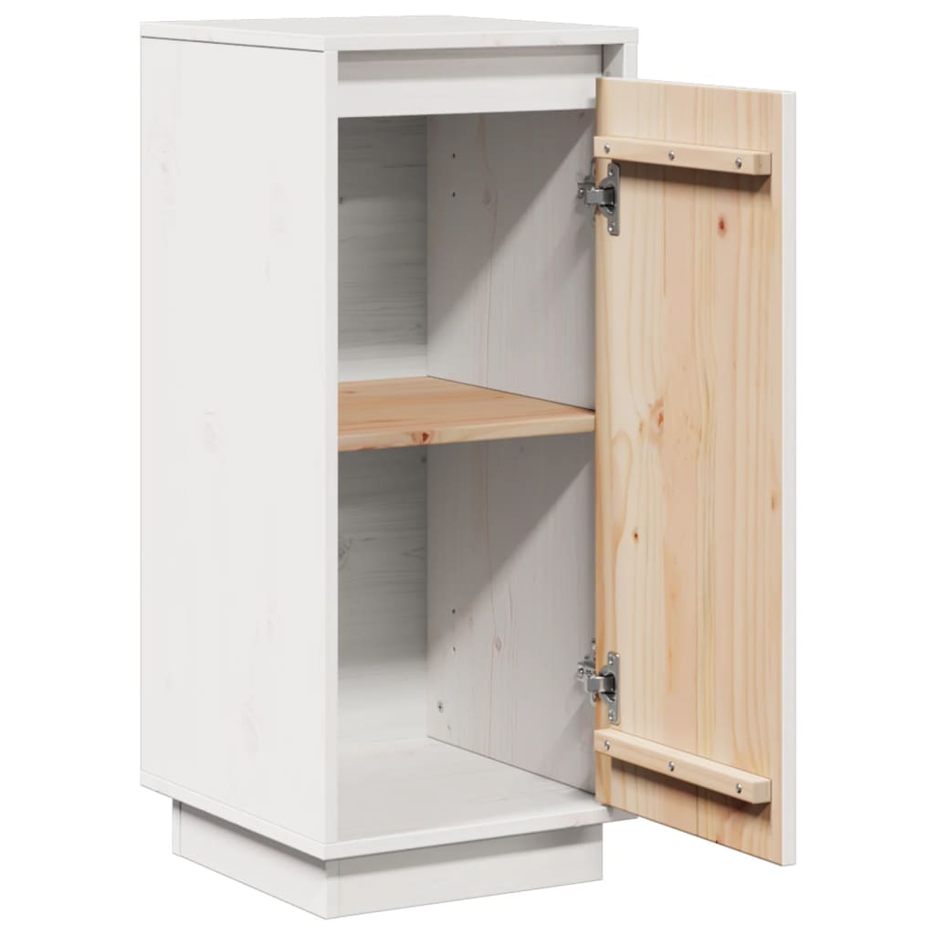 Buffets 2 pcs Blanc 31,5x34x75 cm Bois massif de pin - XIOS