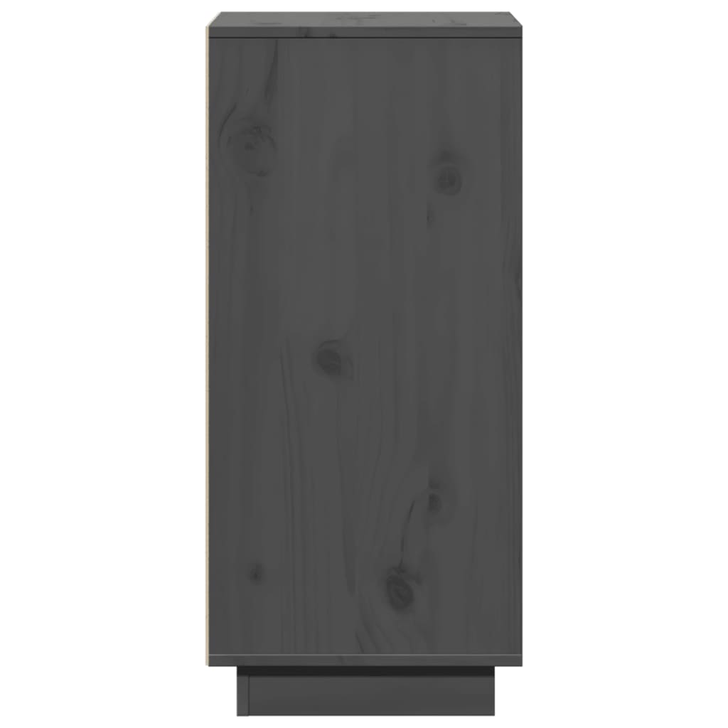 Buffets 2 pcs Gris 31,5x34x75 cm Bois massif de pin - XIOS