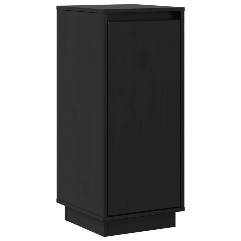 Buffets 2 pcs Noir 31,5x34x75 cm Bois massif de pin - XIOS