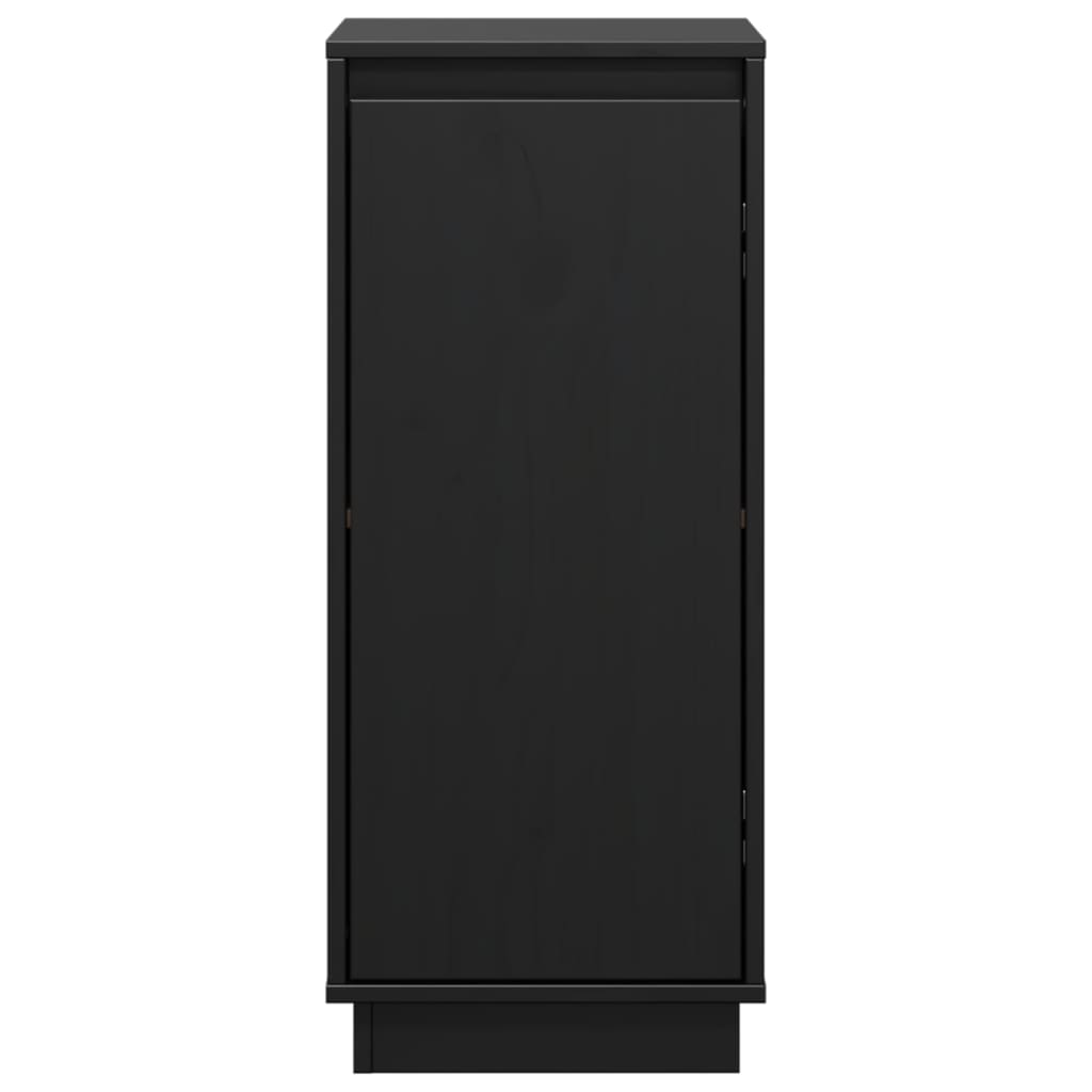 Buffets 2 pcs Noir 31,5x34x75 cm Bois massif de pin - XIOS