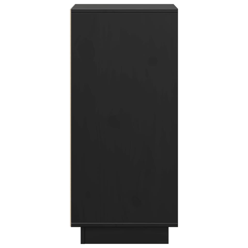 Buffets 2 pcs Noir 31,5x34x75 cm Bois massif de pin - XIOS