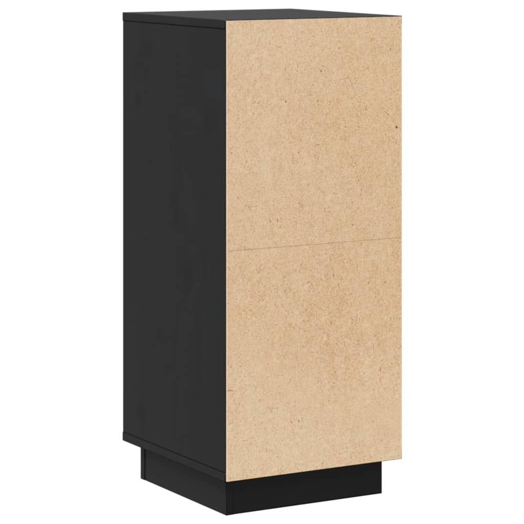 Buffets 2 pcs Noir 31,5x34x75 cm Bois massif de pin - XIOS