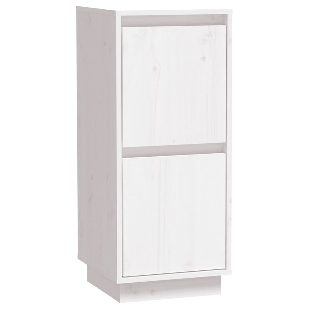 Buffet Blanc 31,5x34x75 cm Bois massif de pin - XIOS