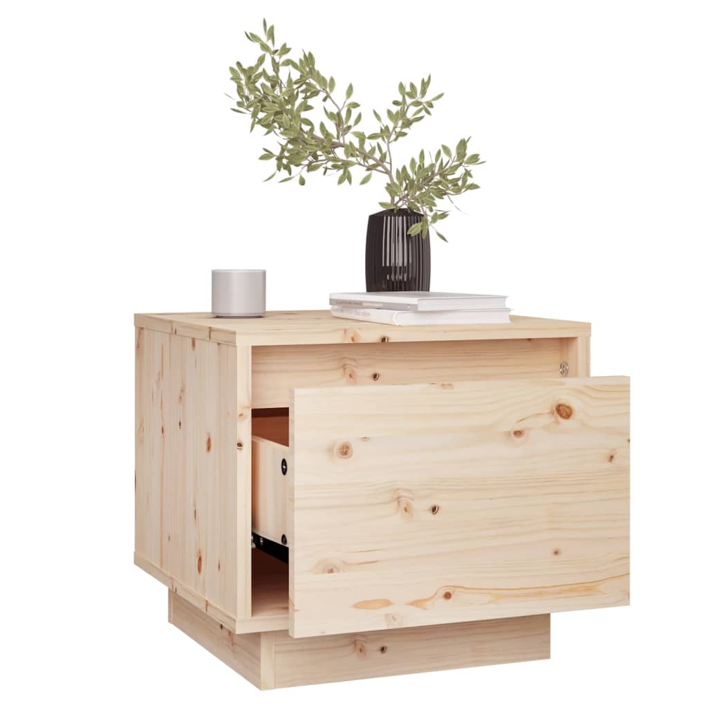 Tables de chevet 2 pcs 35x34x32 cm Bois de pin solide - XIOS