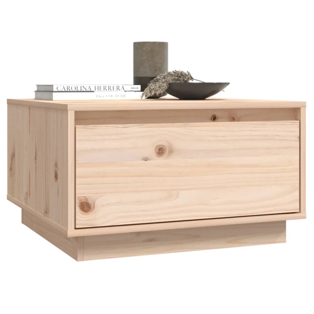 Table basse 55x56x32 cm Bois massif de pin - XIOS