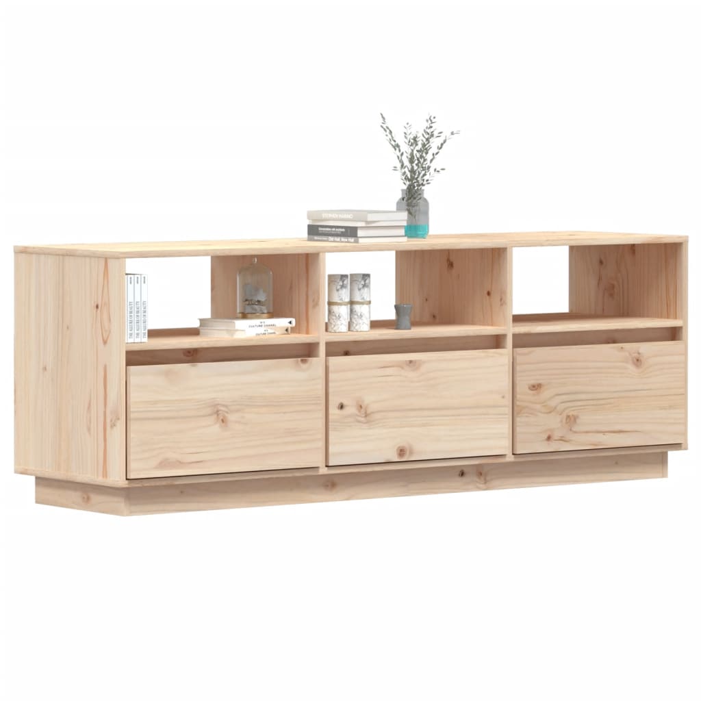 Meuble TV 140x37x50 cm Bois de pin massif - XIOS