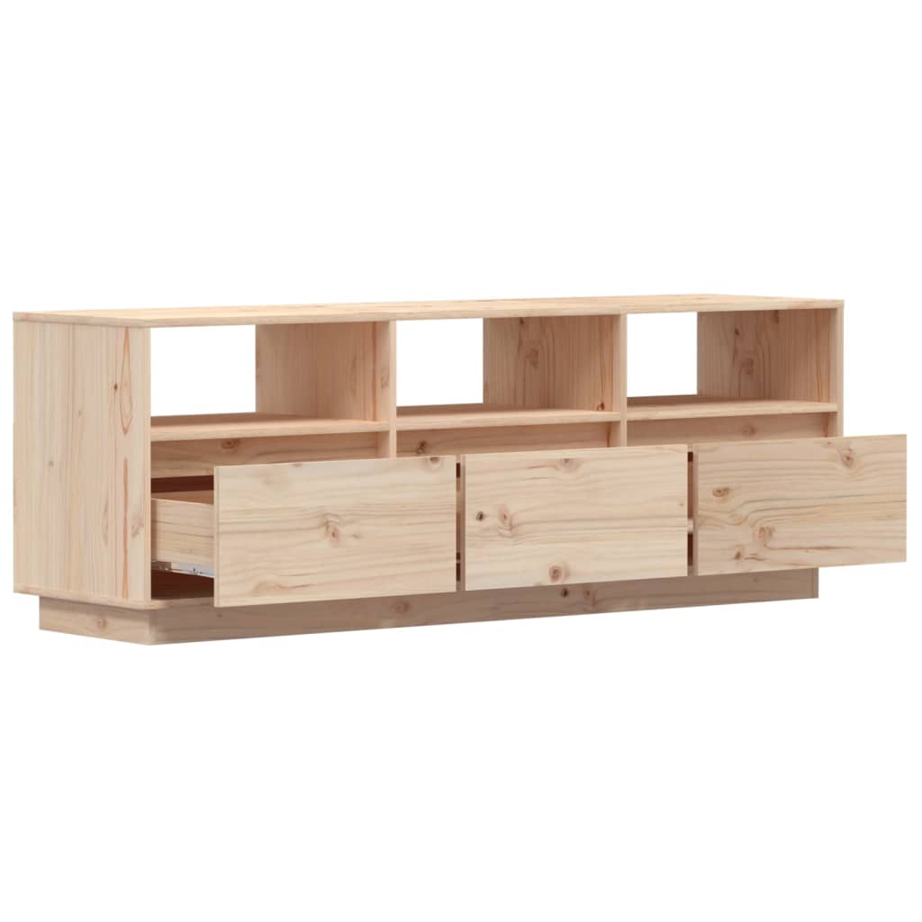 Meuble TV 140x37x50 cm Bois de pin massif - XIOS