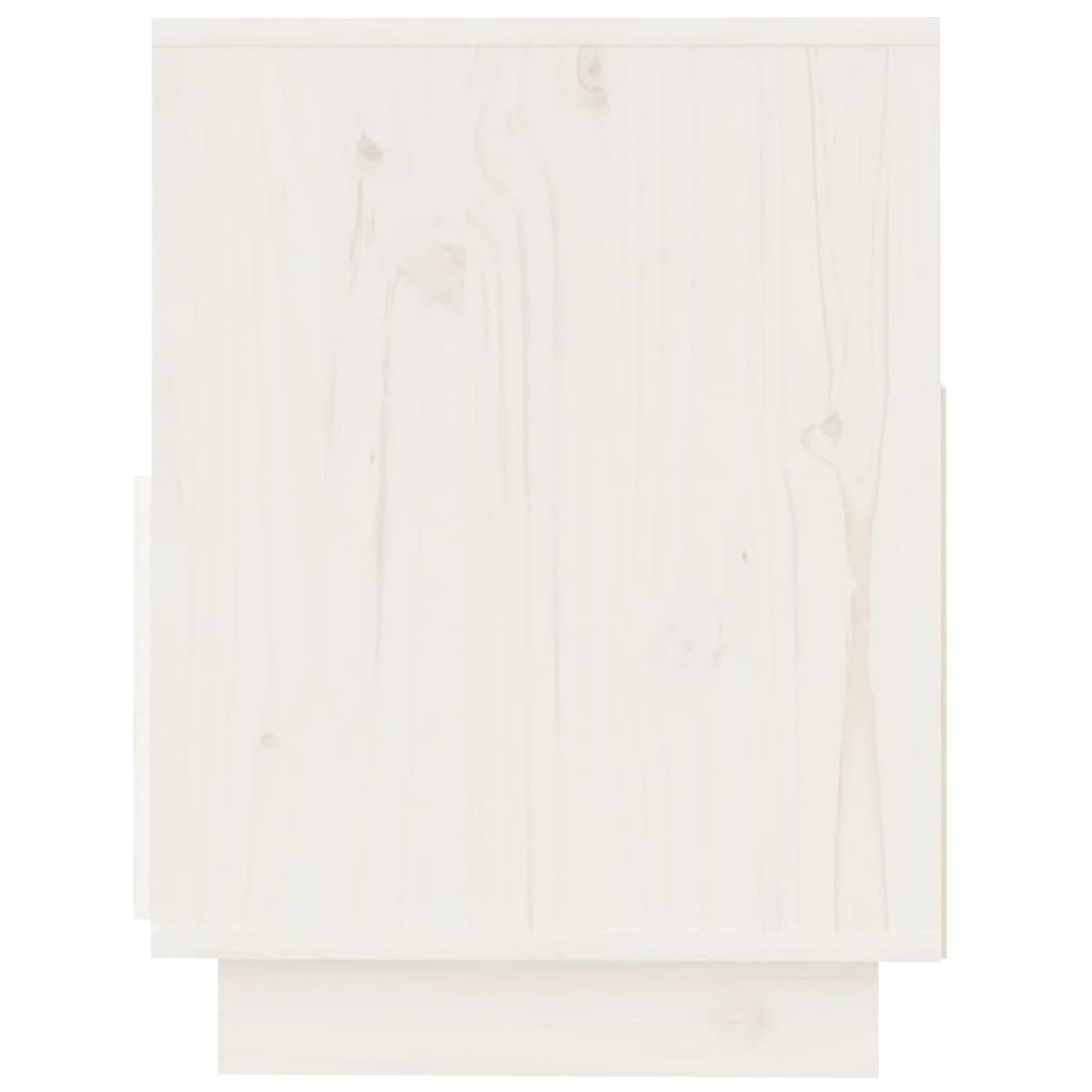 Meuble TV Blanc 140x37x50 cm Bois de pin massif - XIOS