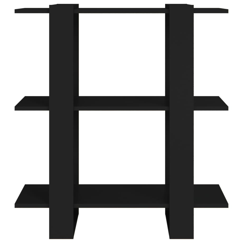 Bibliothèque/Séparateur de pièce Noir 80x30x123,5 cm - XIOS